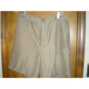 NEW Greg Norman Shorts Mens 34 Tan Bermuda Golf Outdoor Golfer Adult
